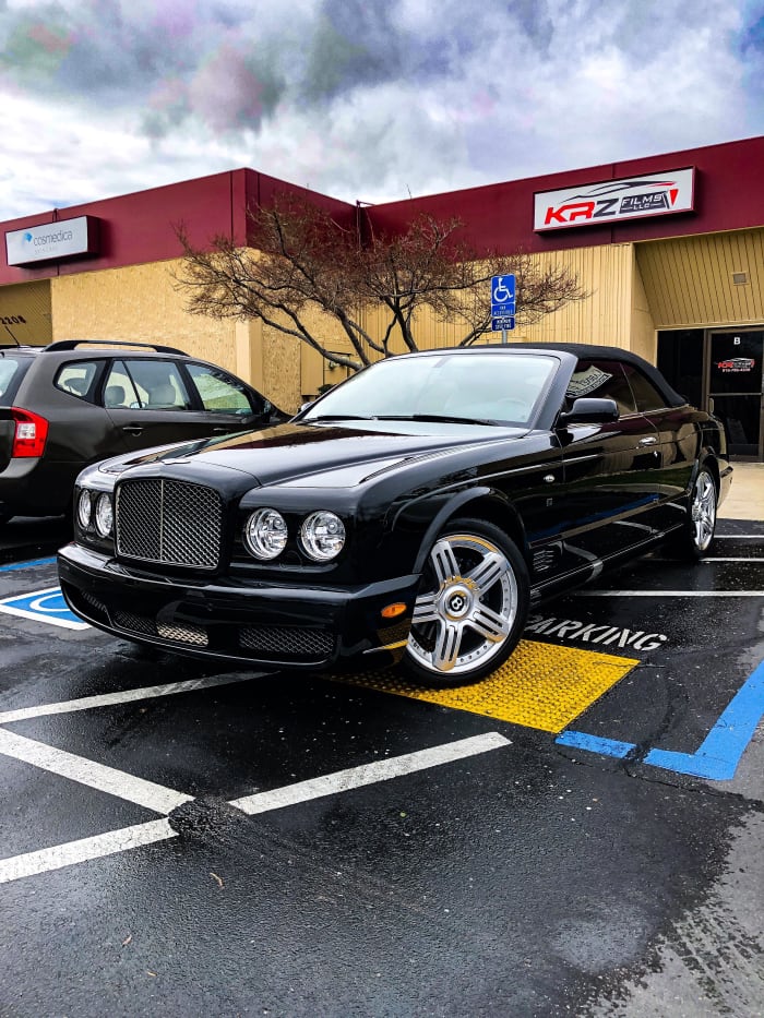 Automotive window film installation
